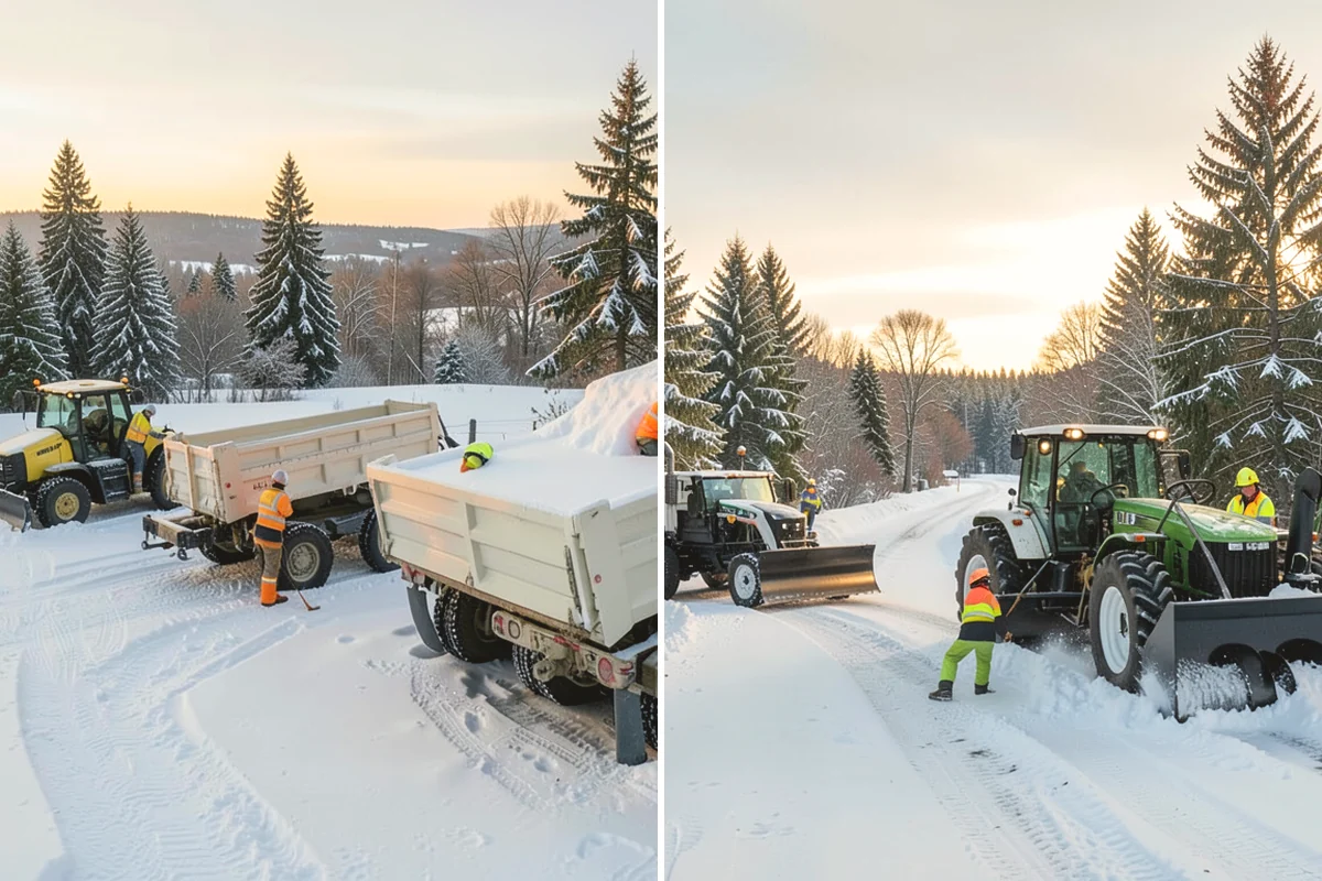 Snow Pusher Service in Burlington, Skagit County, WA - Match pusher size to the lot and host machine