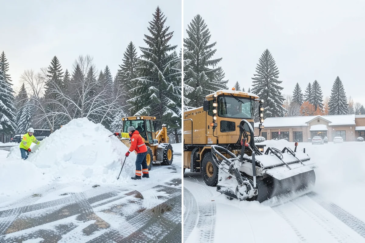 Snow Pusher Service in Coupeville, Island County, WA - Match pusher size to the lot and host machine