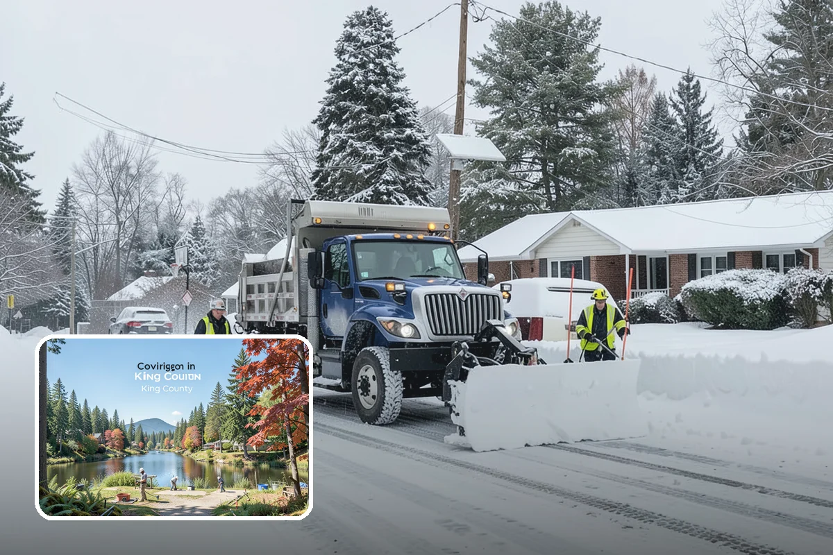 Snow Pusher Service in Covington, King County, WA - Large-volume clearing built for wide open lots