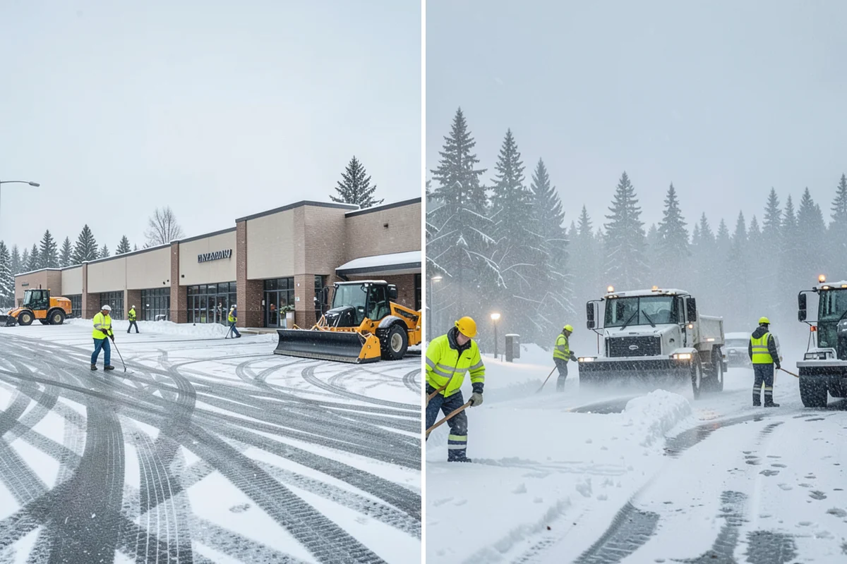 Snow Pusher Service in Darrington, Snohomish County, WA - Match pusher size to the lot and host machine