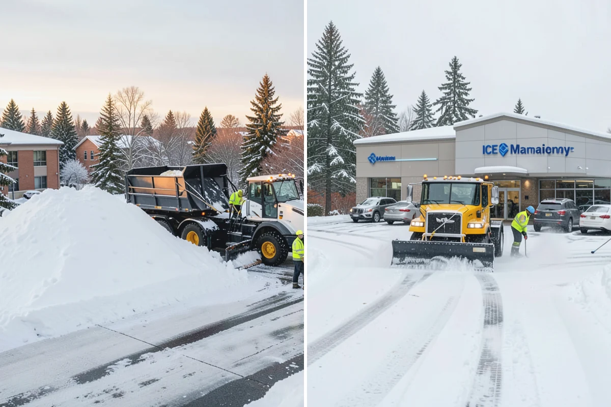 Snow Pusher Service in Des Moines, King County, WA - Match pusher size to the lot and host machine