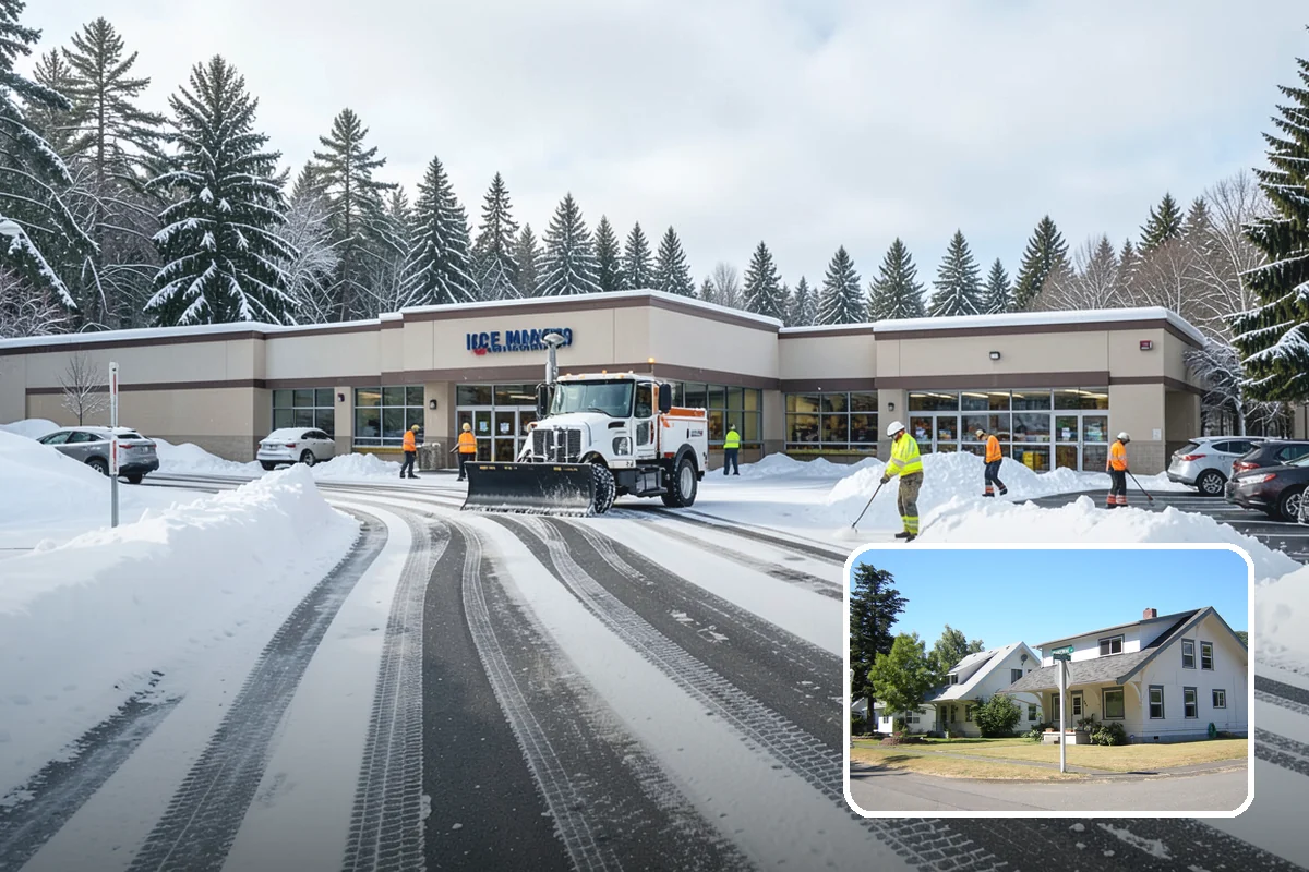 Snow Pusher Service in DuPont, Pierce County, WA - Large-volume clearing built for wide open lots