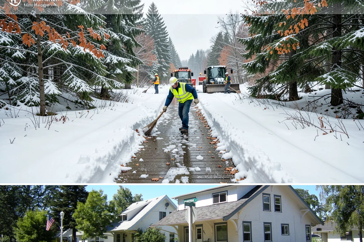 Snow Pusher Service in DuPont, Pierce County, WA - Snow pusher service is in demand throughout the lowland snow season from late November through February on large commercial lots.