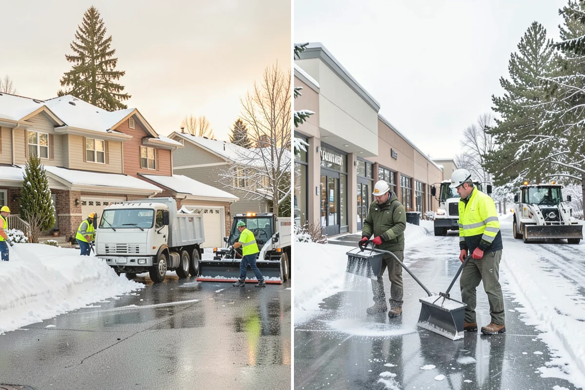 Snow Pusher Service in Duvall, King County, WA - Match pusher size to the lot and host machine