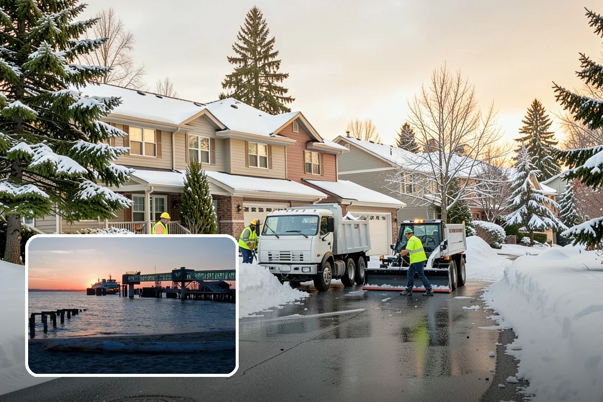 Snow Pusher Service in Edmonds, Snohomish County, WA - Large-volume clearing built for wide open lots