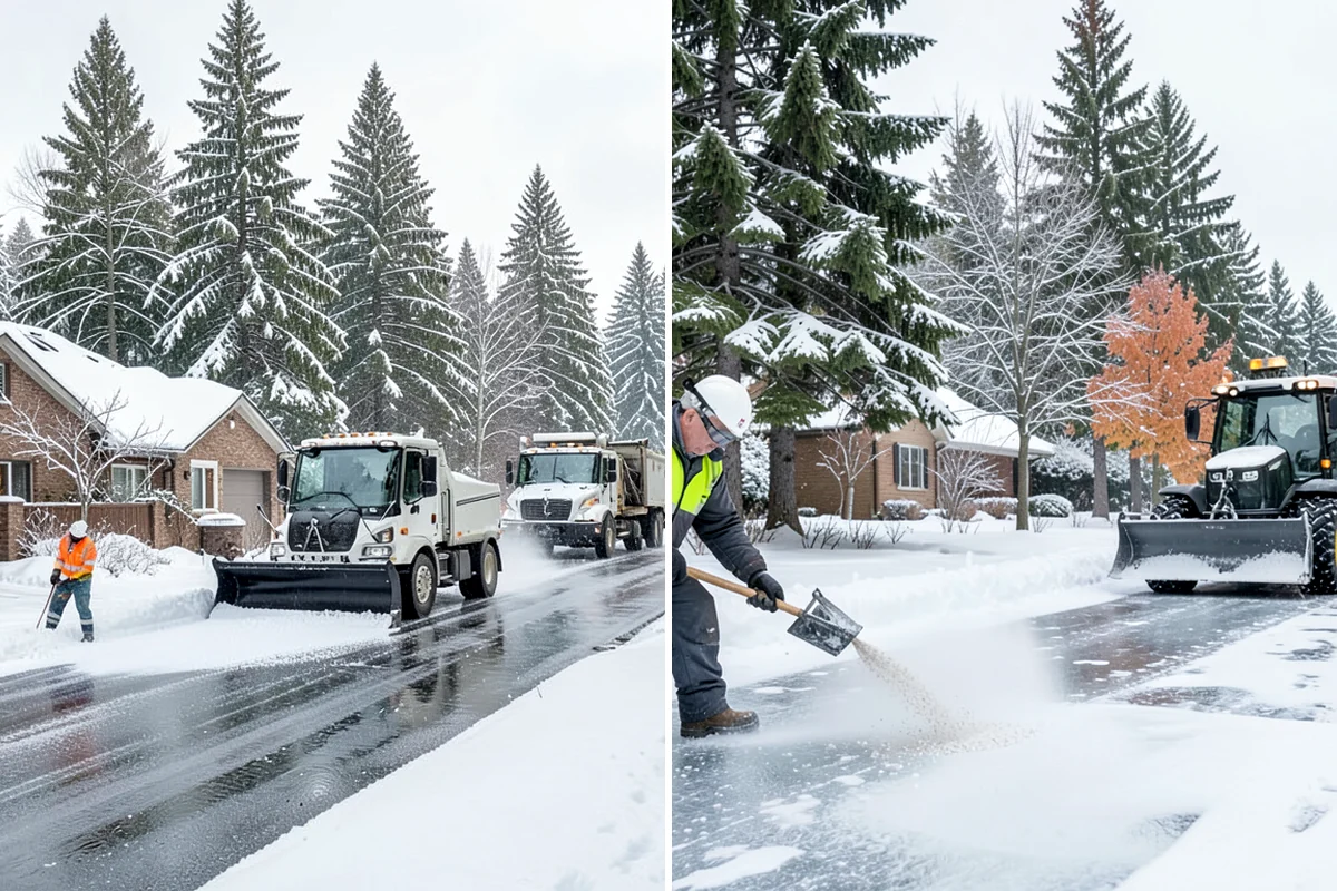 Snow Pusher Service in Enumclaw, King County, WA - Match pusher size to the lot and host machine