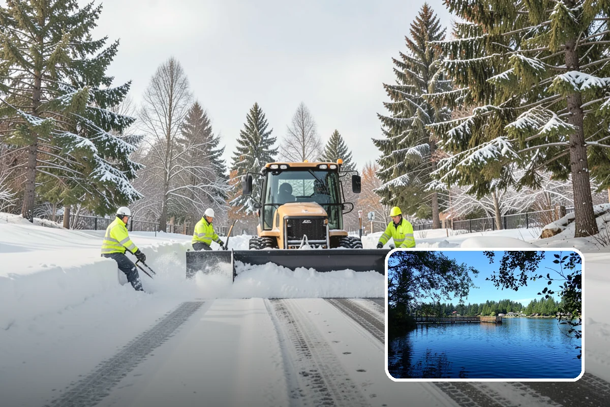 Snow Pusher Service in Federal Way, King County, WA - Large-volume clearing built for wide open lots
