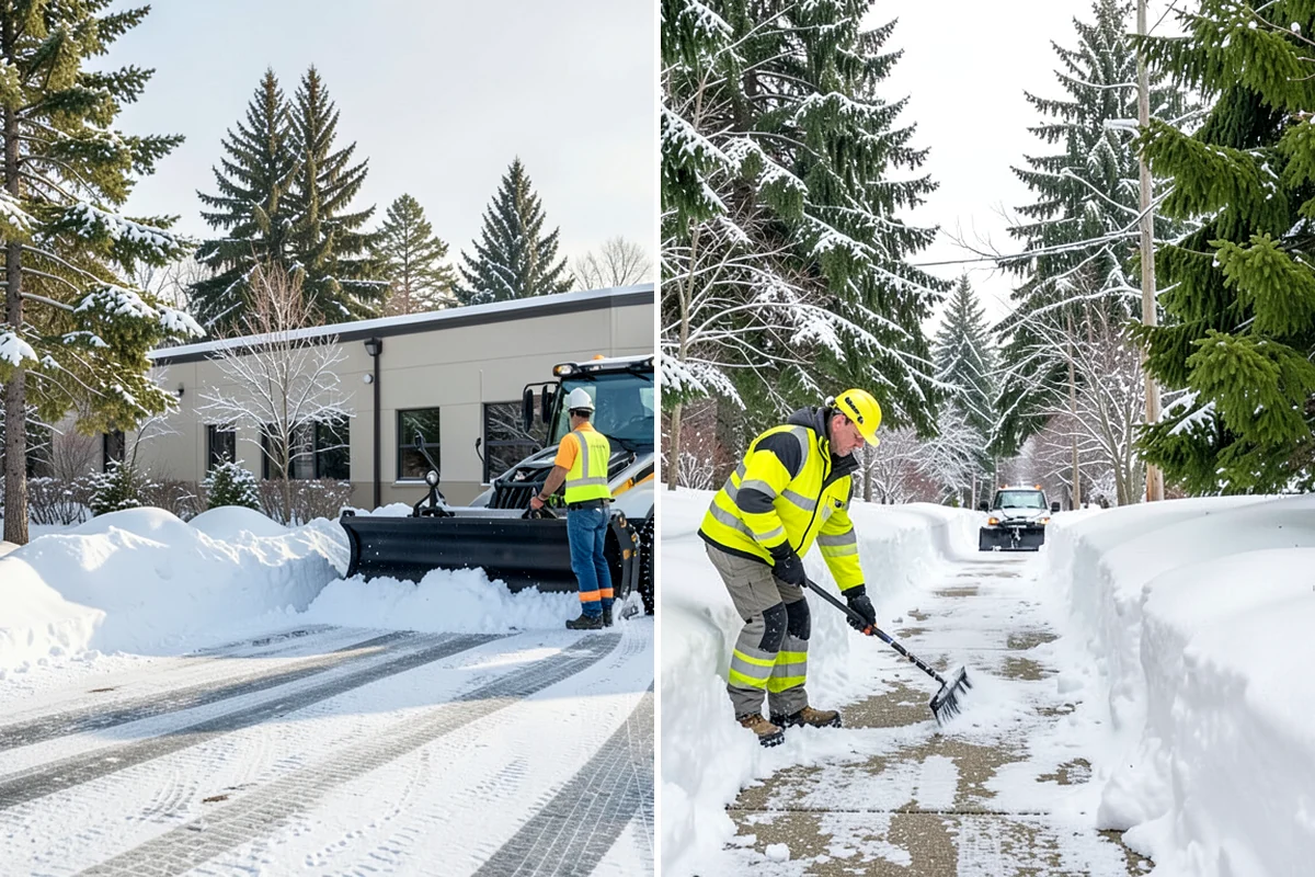 Snow Pusher Service in Federal Way, King County, WA - Match pusher size to the lot and host machine