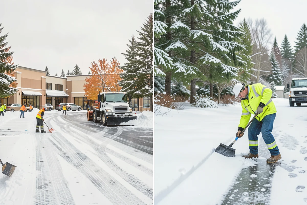 Snow Pusher Service in Fife, Pierce County, WA - Match pusher size to the lot and host machine