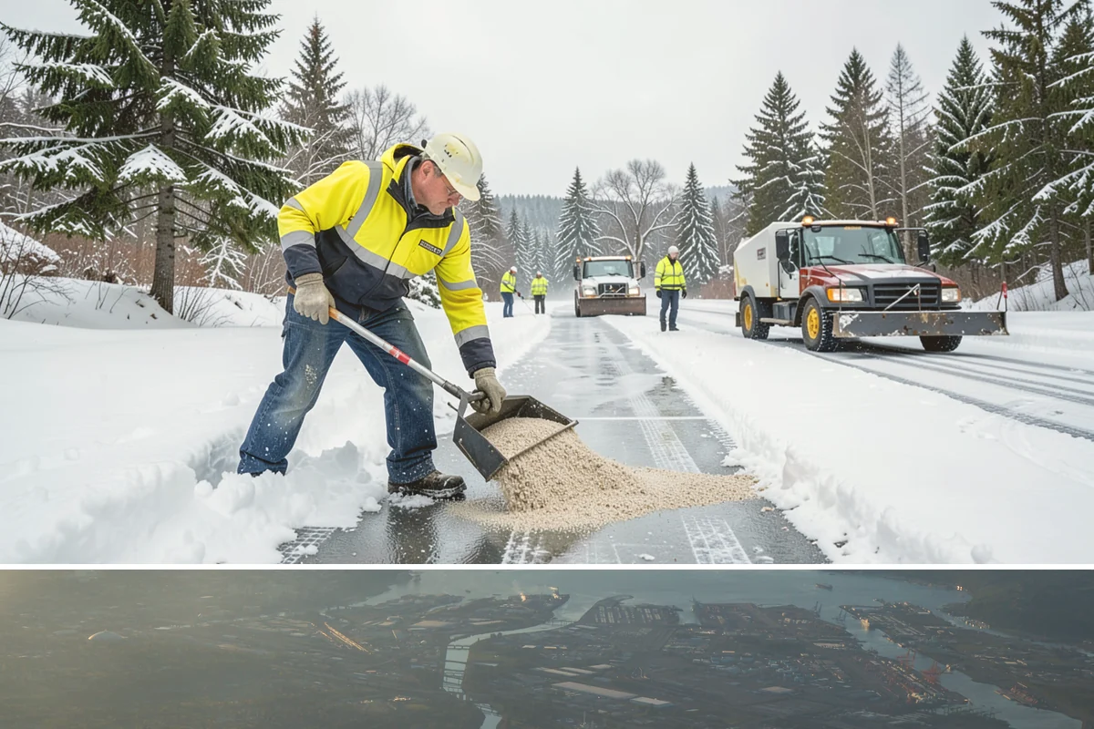Snow Pusher Service in Fife, Pierce County, WA - Snow pusher service is in demand throughout the lowland snow season from late November through February on large commercial lots.
