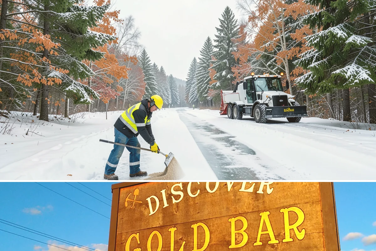 Snow Pusher Service in Gold Bar, Snohomish County, WA - Snow pusher service is in demand throughout the lowland snow season from late November through February on large commercial lots.