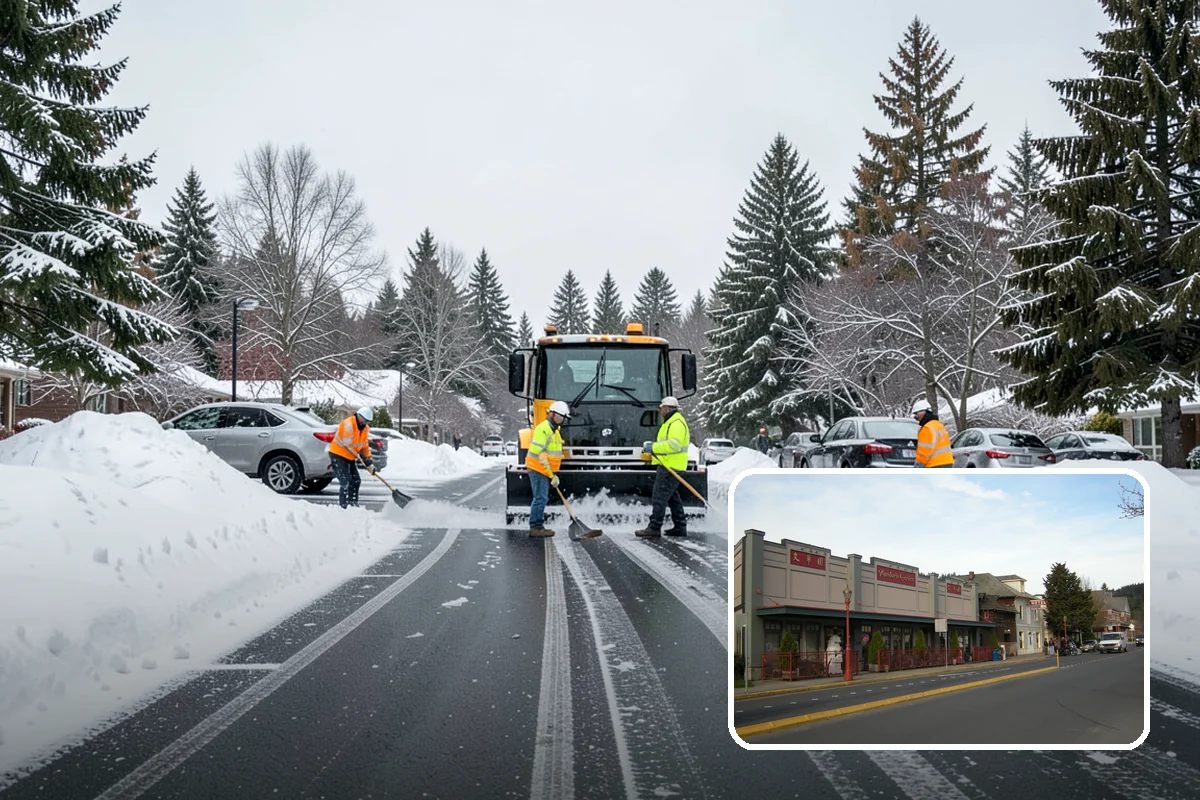 Snow Pusher Service in Issaquah, King County, WA - Large-volume clearing built for wide open lots