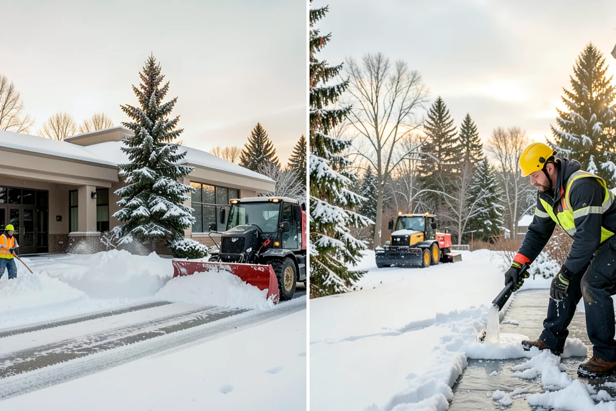 Snow Pusher Service in Lake Forest Park, King County, WA - Match pusher size to the lot and host machine