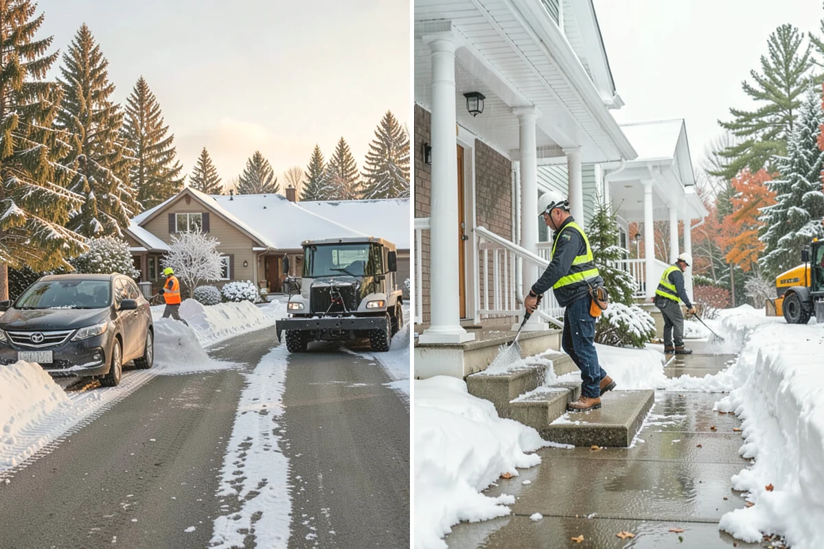 Snow Pusher Service in Lake Stevens, Snohomish County, WA - Match pusher size to the lot and host machine