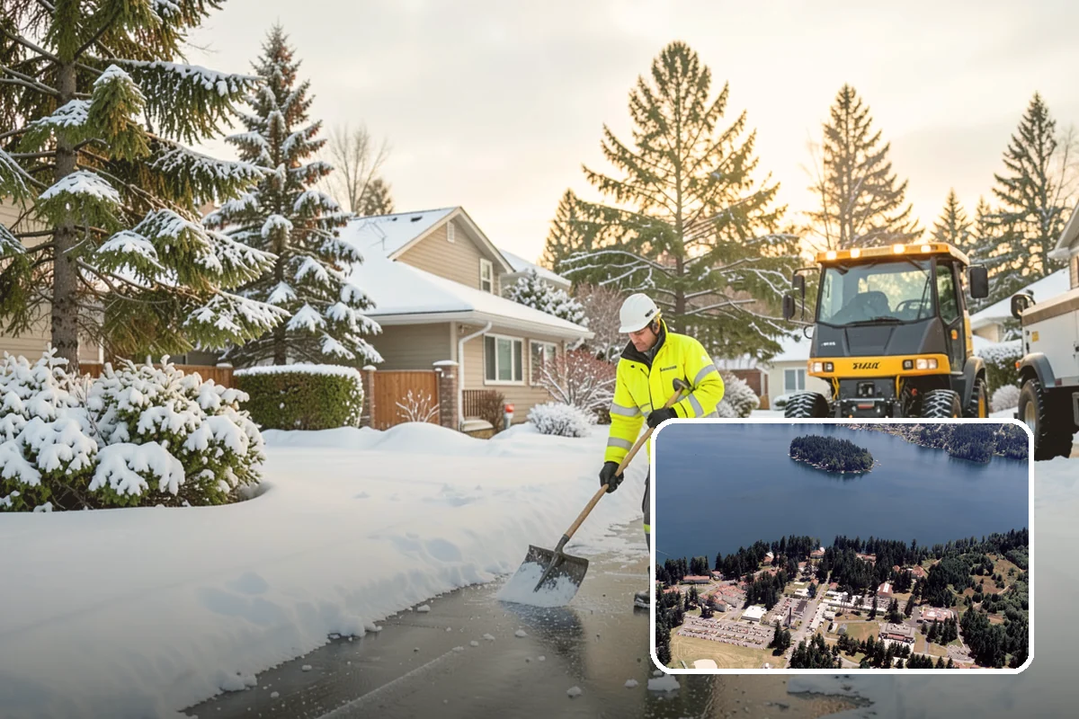 Snow Pusher Service in Lakewood, Pierce County, WA - Large-volume clearing built for wide open lots