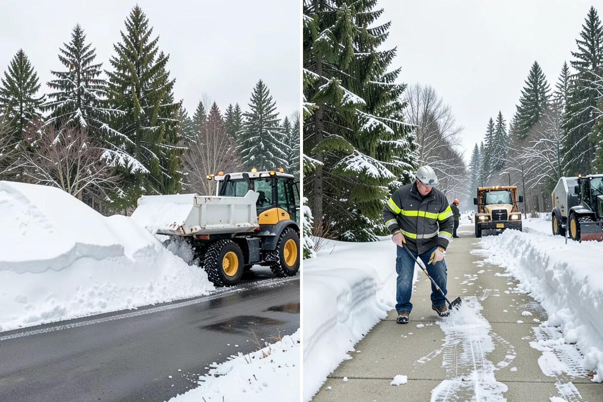 Snow Pusher Service in Lyman, Skagit County, WA - Match pusher size to the lot and host machine