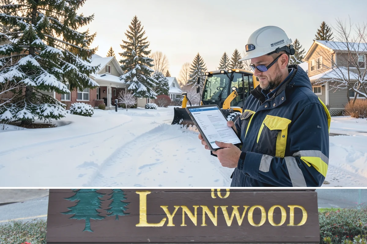 Snow Pusher Service in Lynnwood, Snohomish County, WA - Snow pusher service is in demand throughout the lowland snow season from late November through February on large commercial lots.