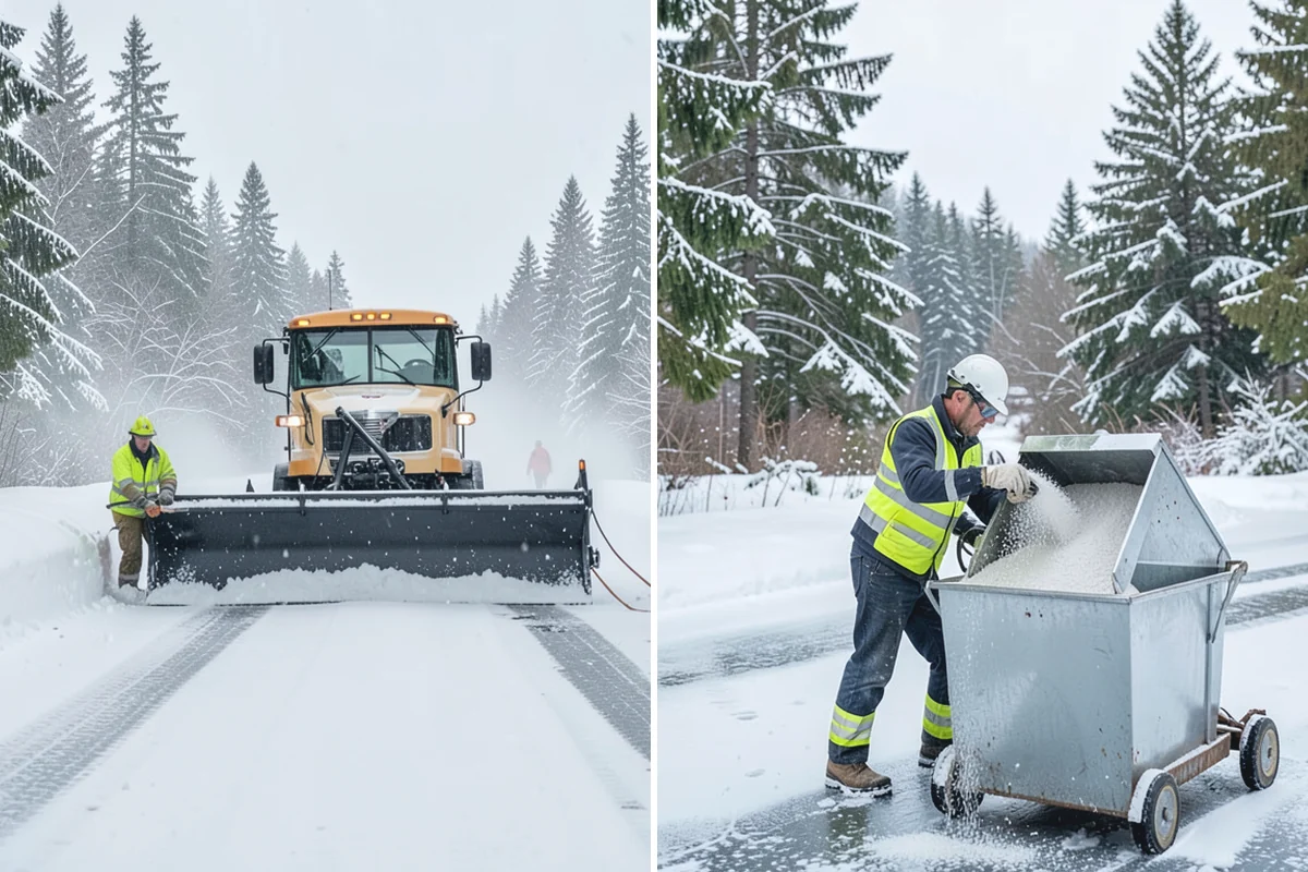 Snow Pusher Service in Marysville, Snohomish County, WA - Match pusher size to the lot and host machine