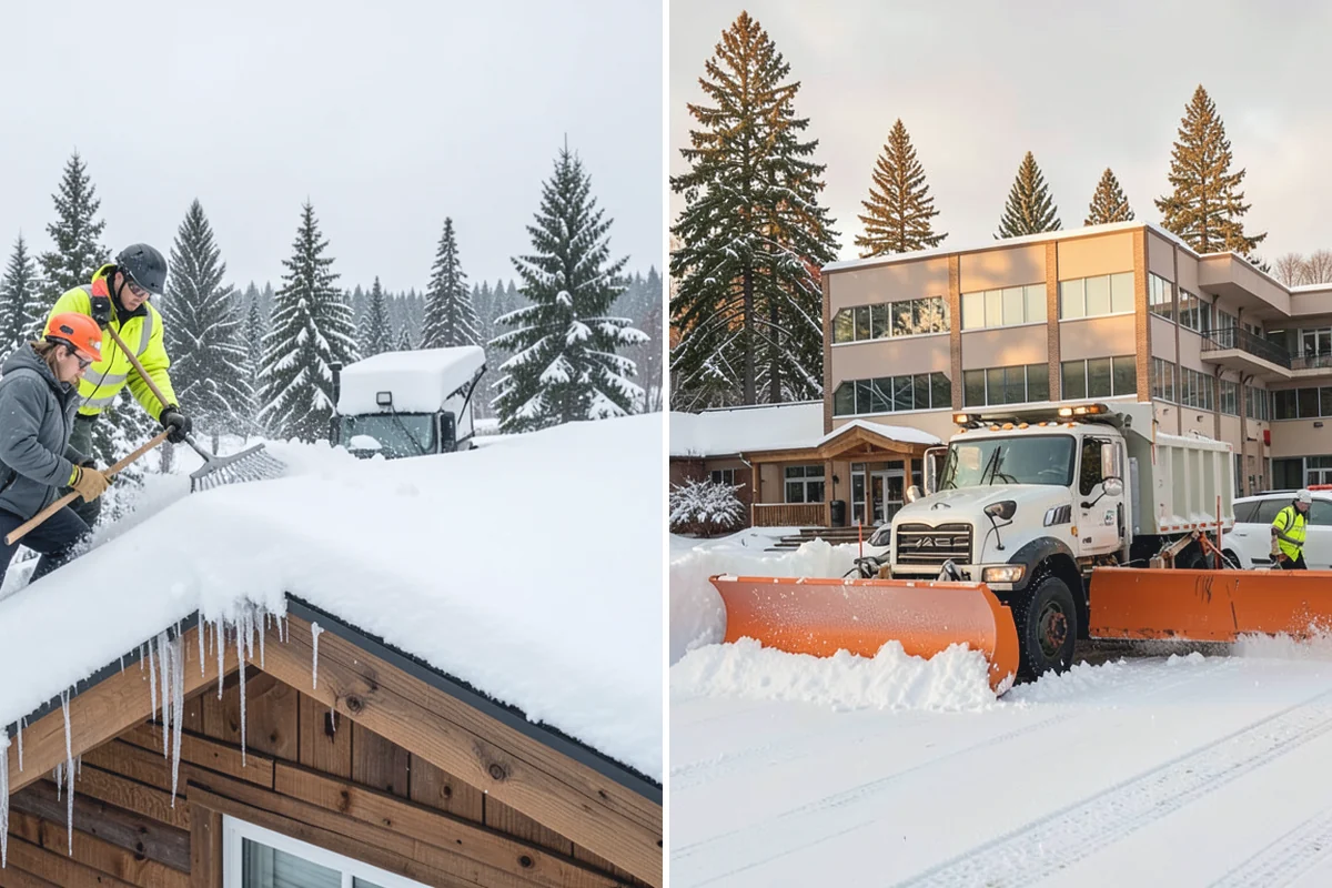 Snow Pusher Service in Medina, King County, WA - Match pusher size to the lot and host machine