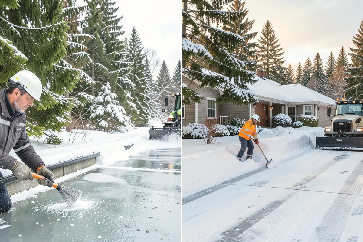 Snow Pusher Service in Mercer Island, King County, WA - Match pusher size to the lot and host machine
