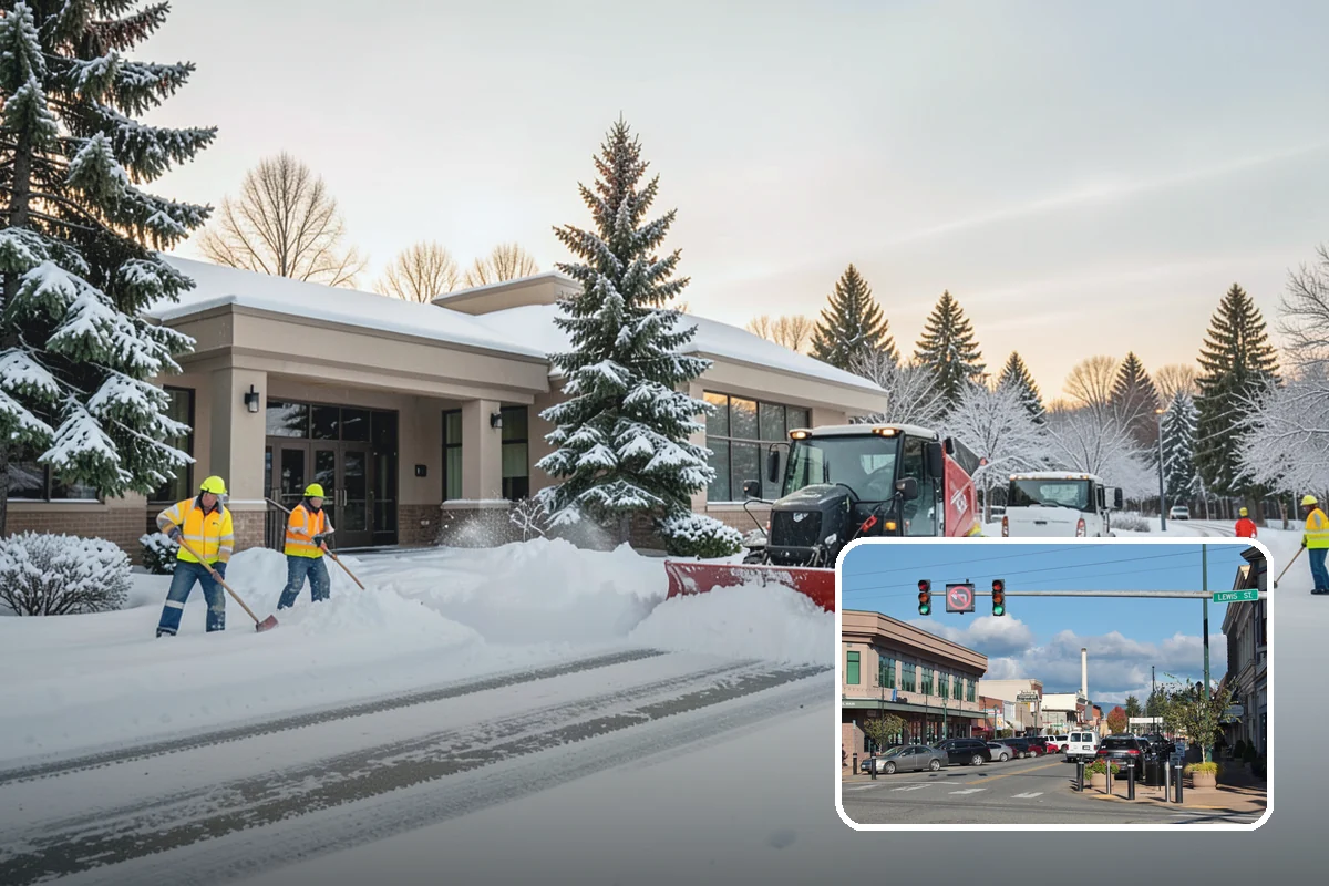 Snow Pusher Service in Monroe, Snohomish County, WA - Large-volume clearing built for wide open lots