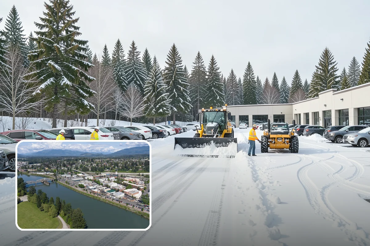 Snow Pusher Service in Mount Vernon, Skagit County, WA - Large-volume clearing built for wide open lots