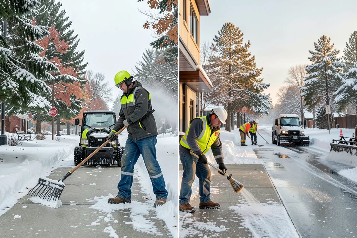 Snow Pusher Service in Normandy Park, King County, WA - Match pusher size to the lot and host machine