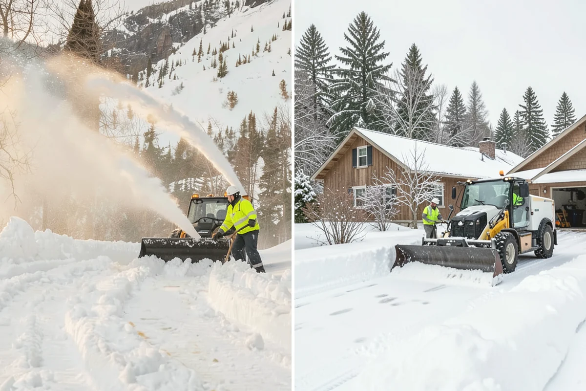 Snow Pusher Service in North Bend, King County, WA - Match pusher size to the lot and host machine