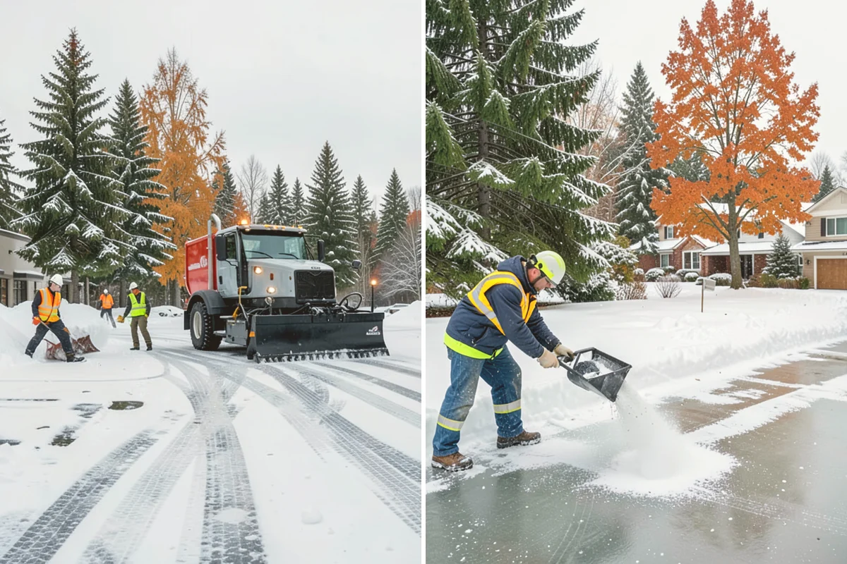 Snow Pusher Service in Orting, Pierce County, WA - Match pusher size to the lot and host machine