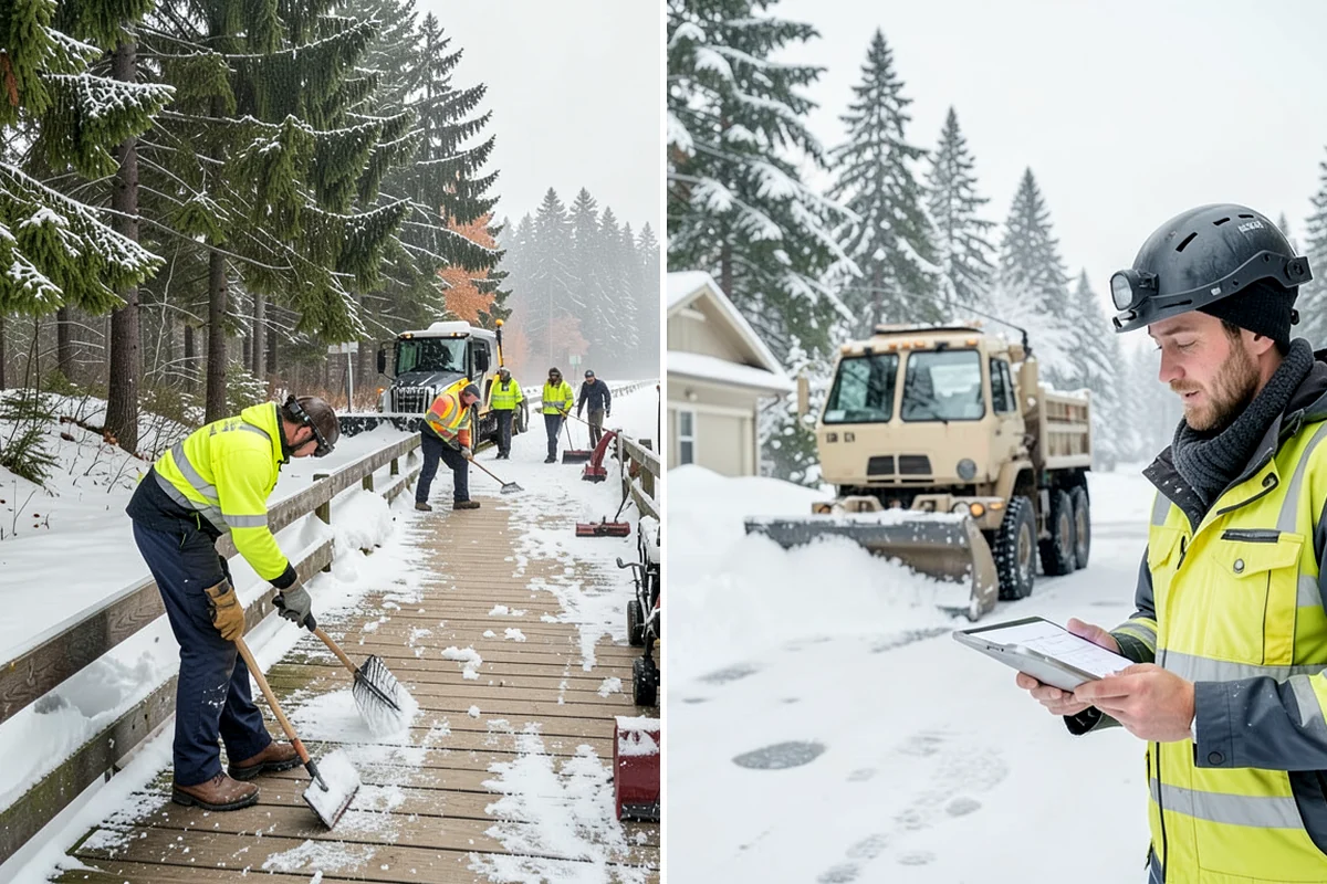 Snow Pusher Service in SeaTac, King County, WA - Match pusher size to the lot and host machine