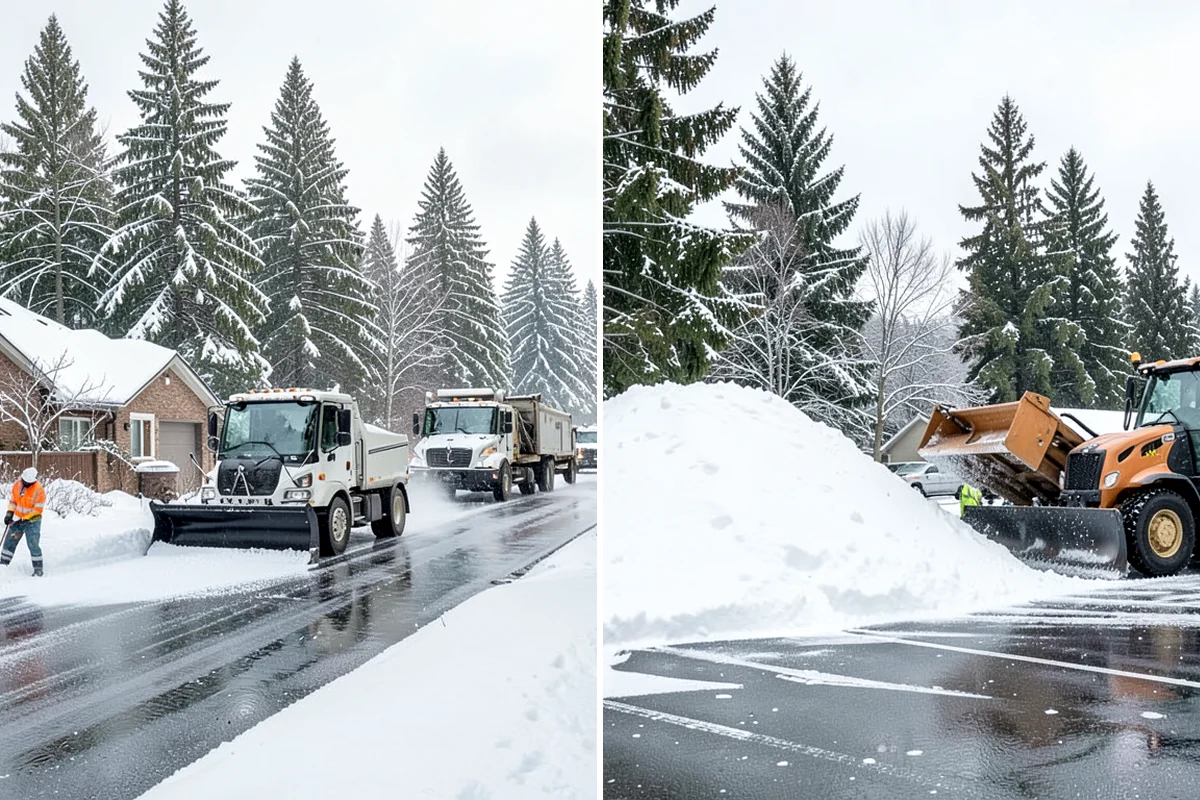 Snow Pusher Service in Snoqualmie, King County, WA - Match pusher size to the lot and host machine
