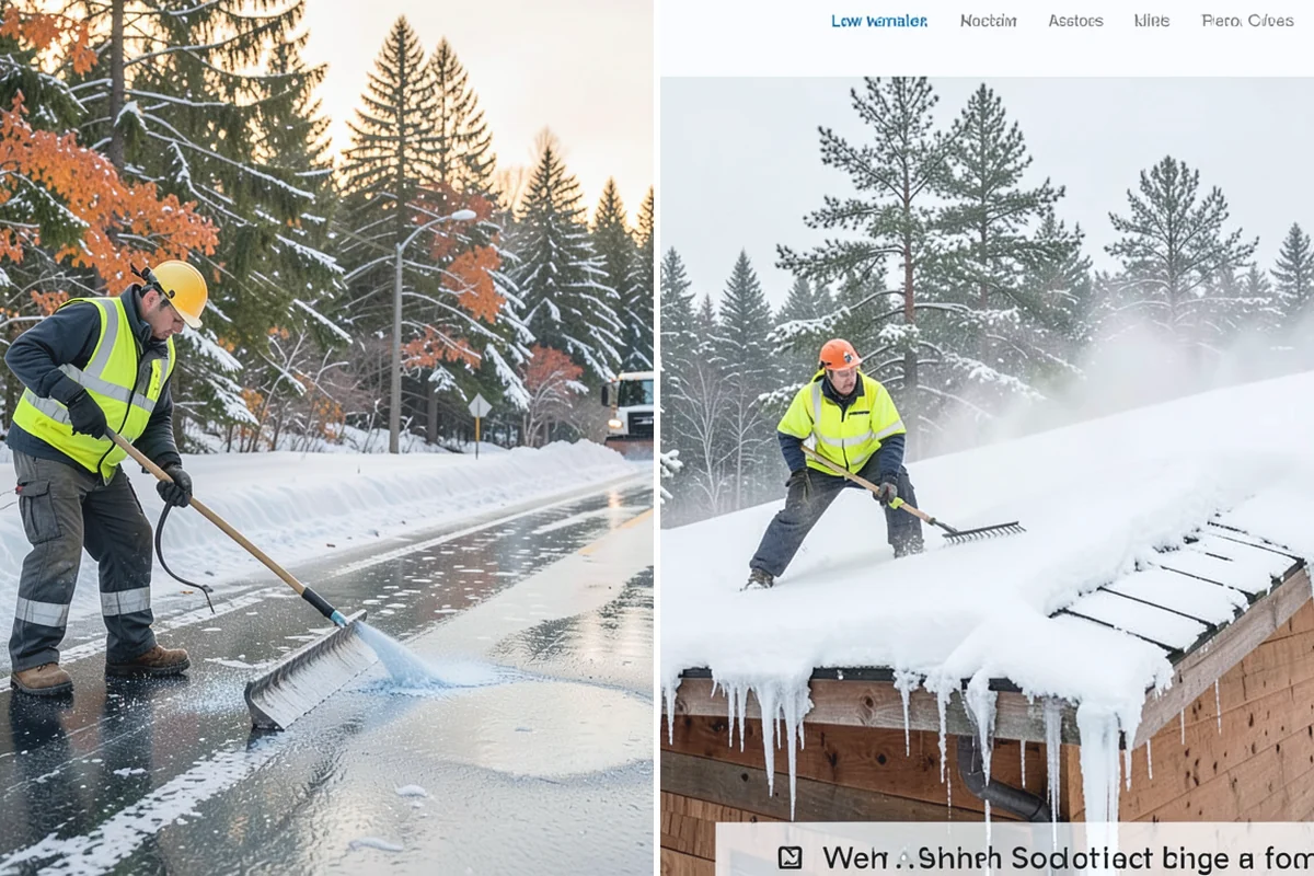 Snow Pusher Service in South Prairie, Pierce County, WA - Match pusher size to the lot and host machine