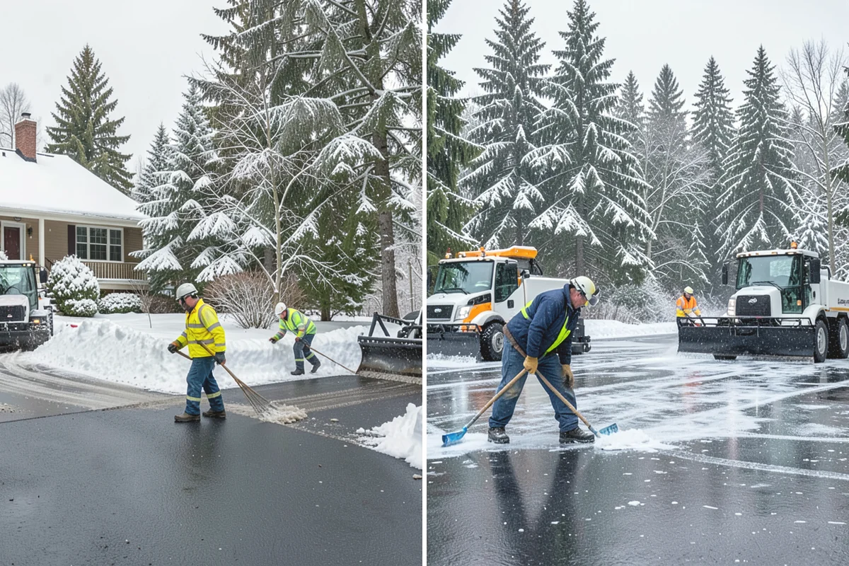 Snow Pusher Service in Steilacoom, Pierce County, WA - Match pusher size to the lot and host machine