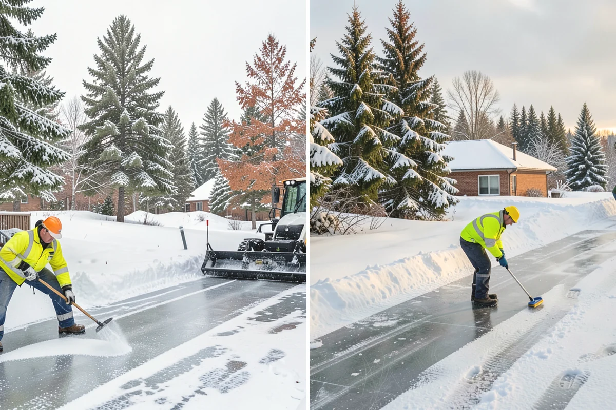 Snow Pusher Service in Tukwila, King County, WA - Match pusher size to the lot and host machine