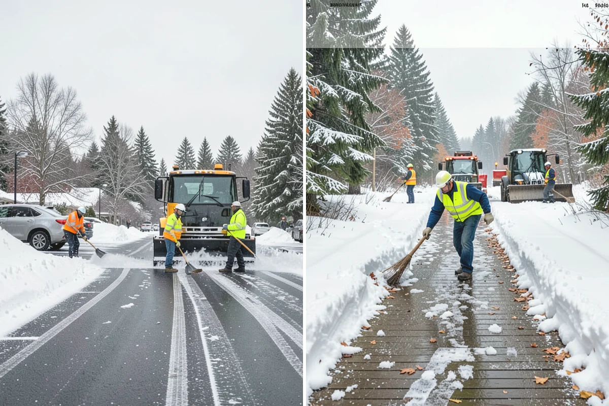 Snow Pusher Service in University Place, Pierce County, WA - Match pusher size to the lot and host machine