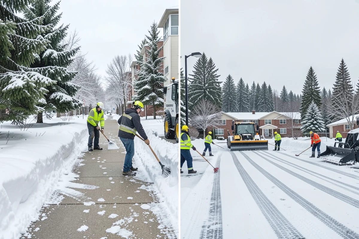 Snow Pusher Service in Wilkeson, Pierce County, WA - Match pusher size to the lot and host machine