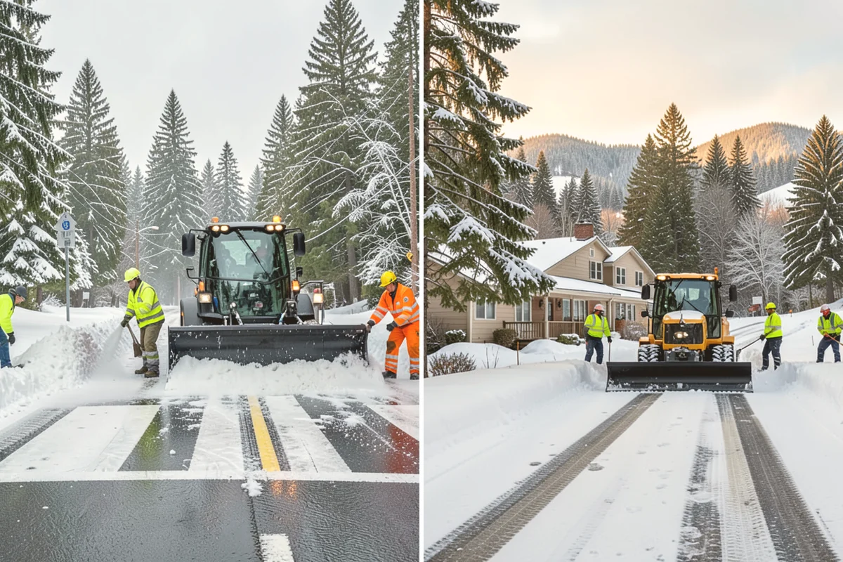 Snow Relocation in Algona, King County, WA - Identify piles interfering with property use