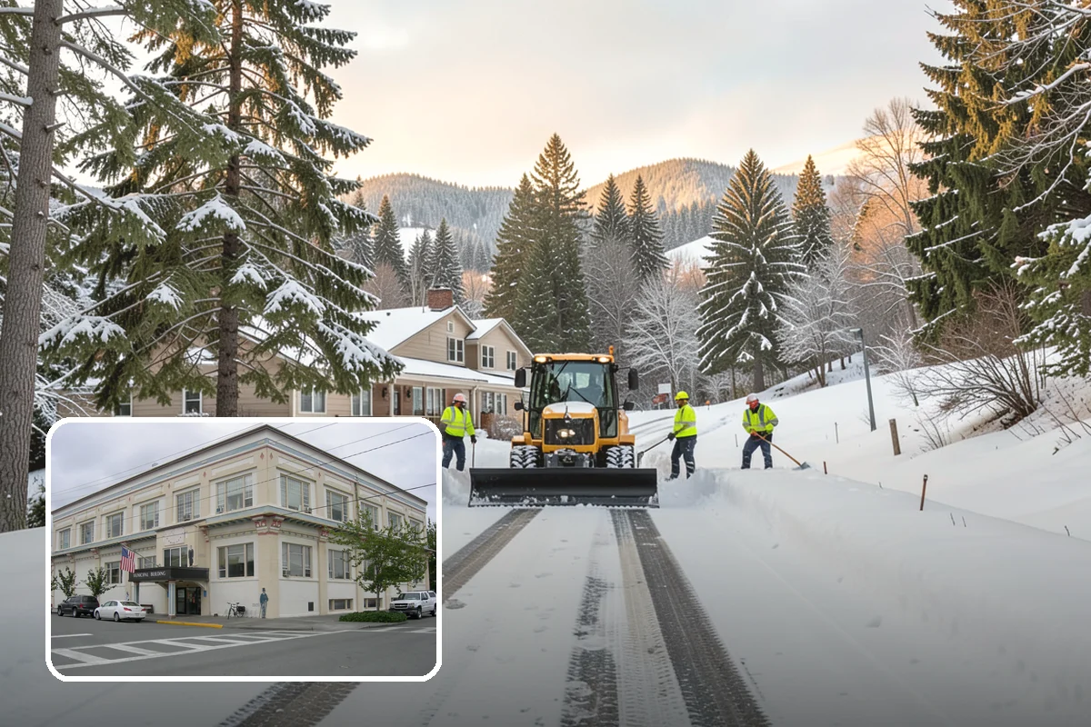 Snow Relocation in Anacortes, Skagit County, WA - Frees up parking and drive lanes blocked by piles