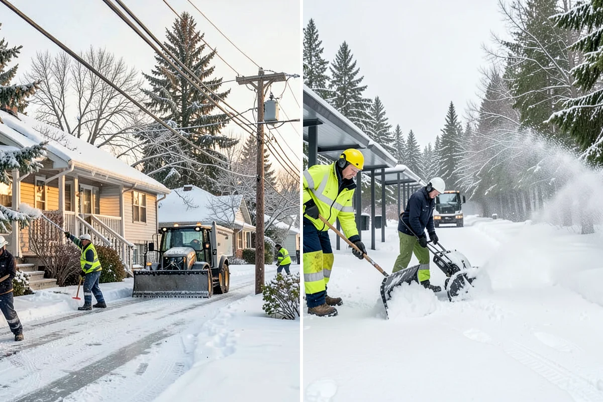 Snow Relocation in Arlington, Snohomish County, WA - Identify piles interfering with property use