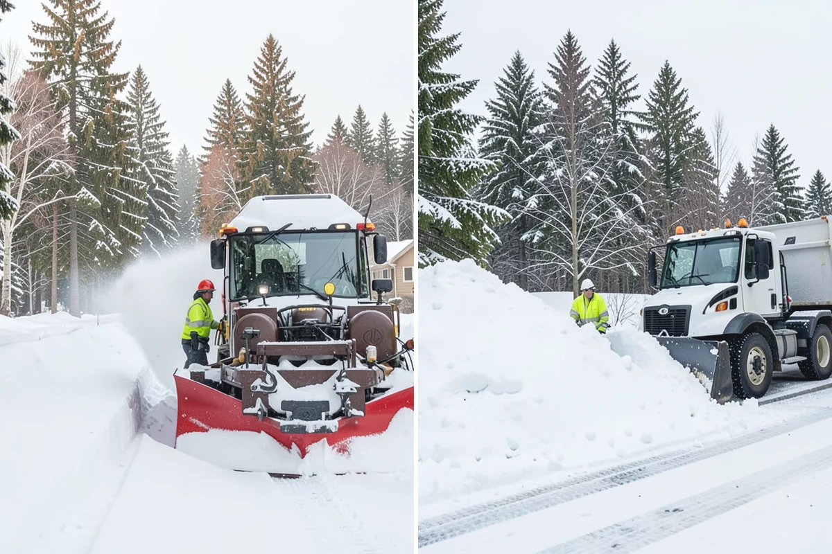Snow Relocation in Auburn, King County, WA - Identify piles interfering with property use