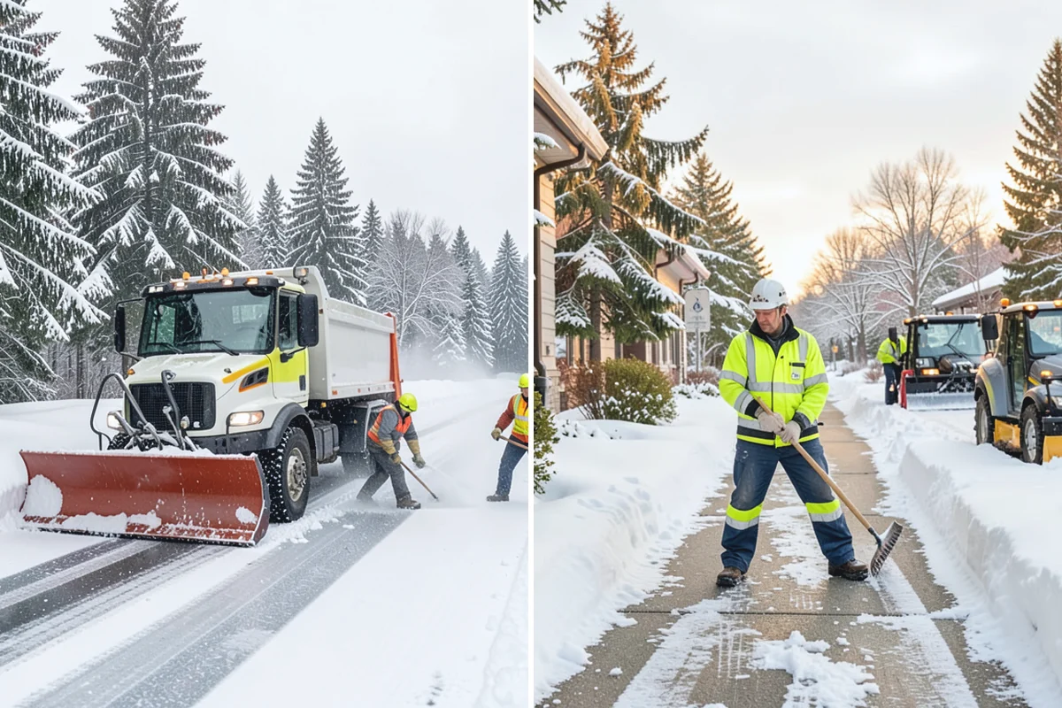 Snow Relocation in Beaux Arts Village, King County, WA - Identify piles interfering with property use