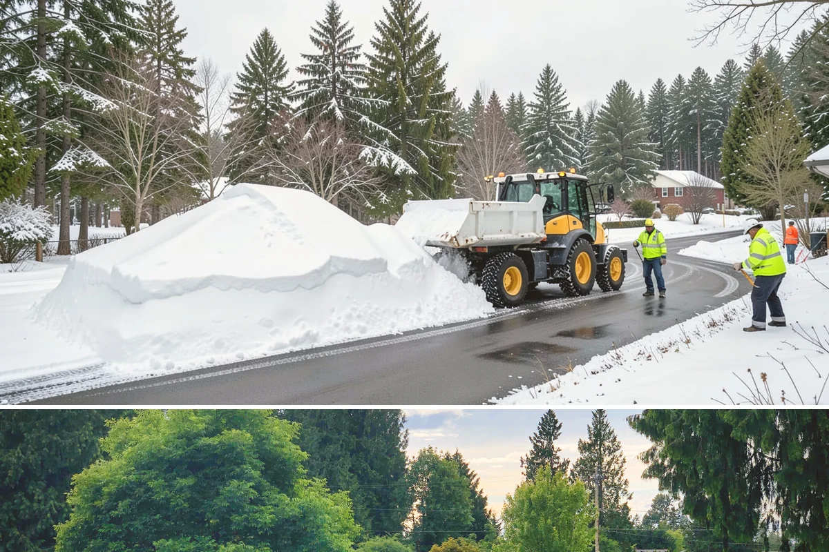 Snow Relocation in Bonney Lake, Pierce County, WA - Snow relocation is most useful during active winter weeks when repeated plowing crowds the areas a property needs to keep open.