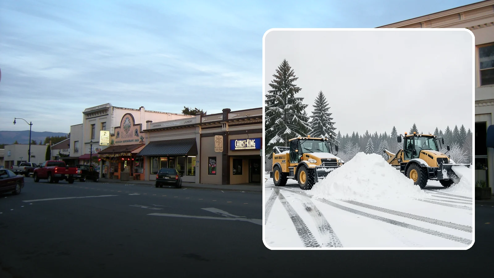 Snow Relocation in Burlington, Skagit County, WA - We move snow to a better on-site location so it stops blocking traffic, parking, or access.