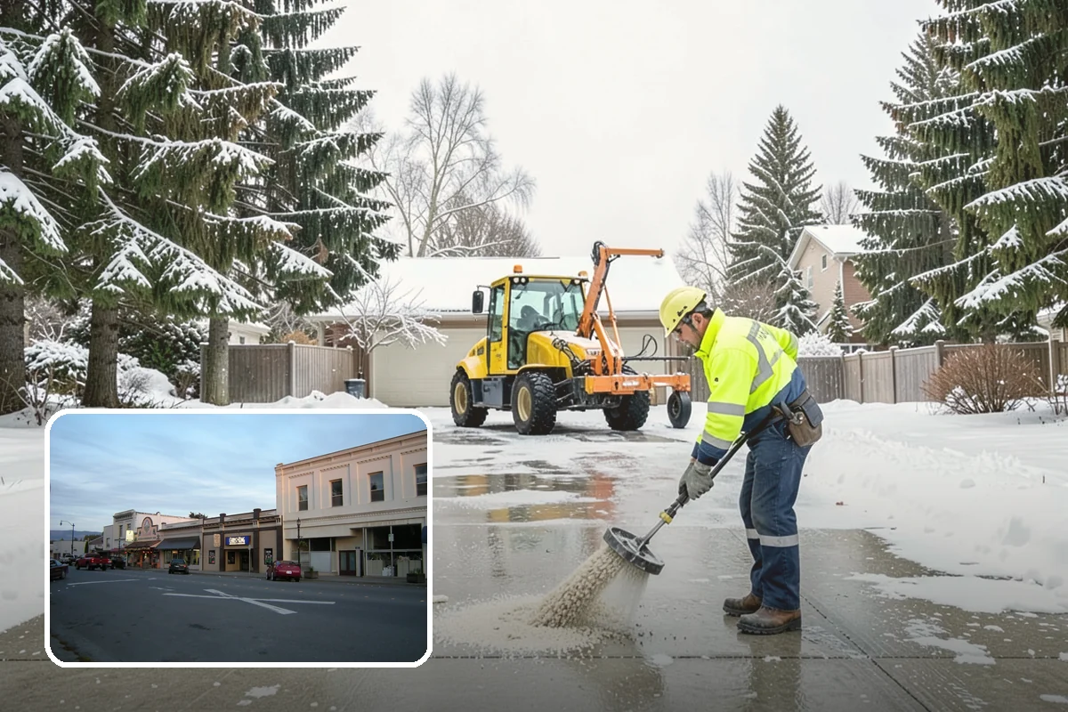 Snow Relocation in Burlington, Skagit County, WA - Frees up parking and drive lanes blocked by piles