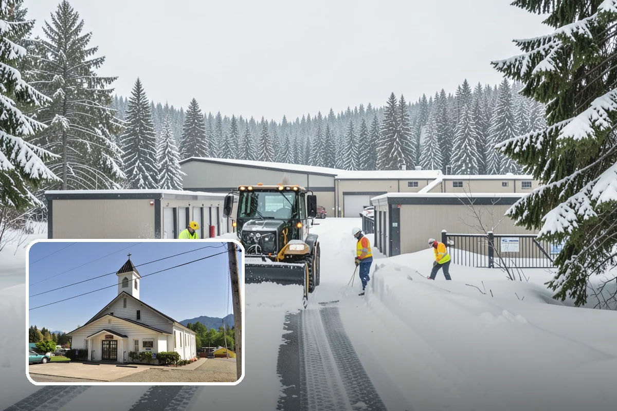 Snow Relocation in Concrete, Skagit County, WA - Frees up parking and drive lanes blocked by piles