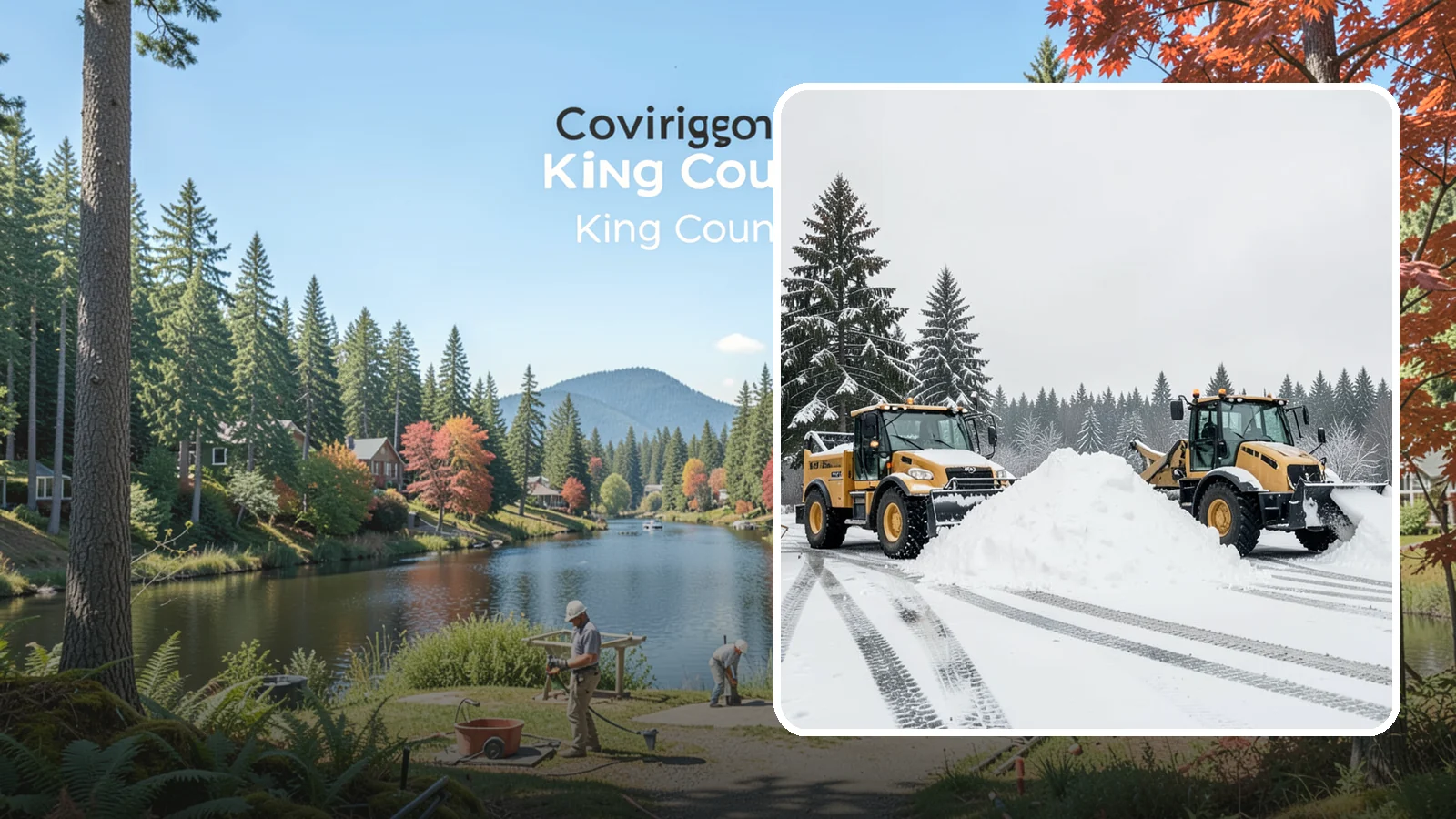 Snow Relocation in Covington, King County, WA - We move snow to a better on-site location so it stops blocking traffic, parking, or access.