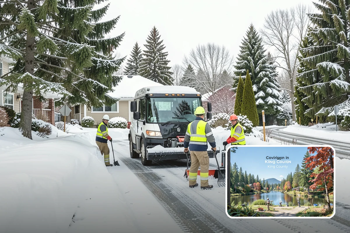 Snow Relocation in Covington, King County, WA - Frees up parking and drive lanes blocked by piles