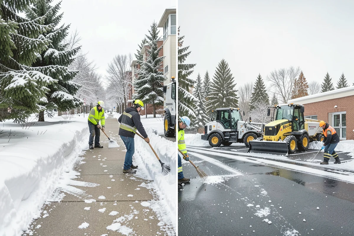 Snow Relocation in Covington, King County, WA - Identify piles interfering with property use