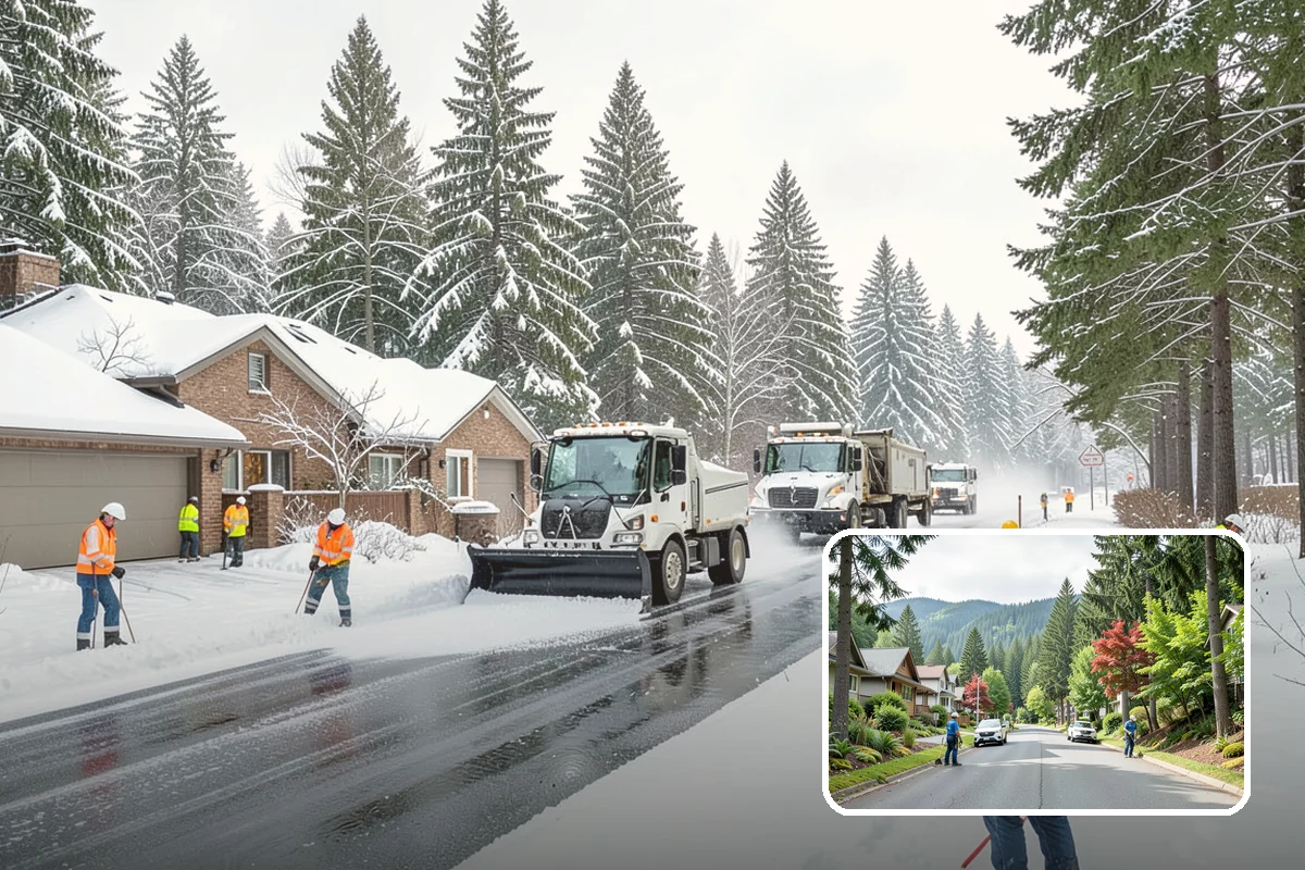 Snow Relocation in Darrington, Snohomish County, WA - Frees up parking and drive lanes blocked by piles