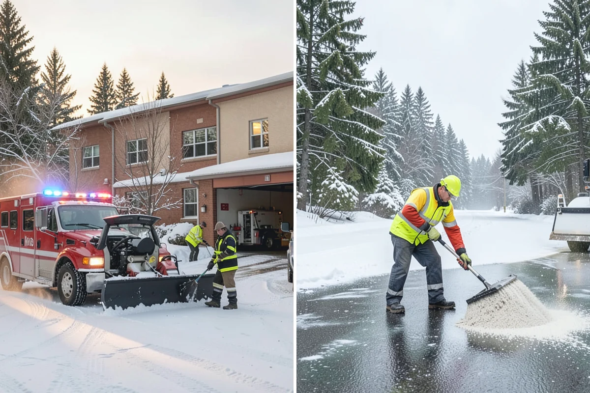 Snow Relocation in Des Moines, King County, WA - Identify piles interfering with property use